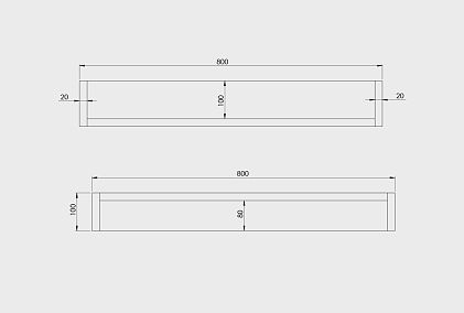 Полка настенная "Уоллстрит"