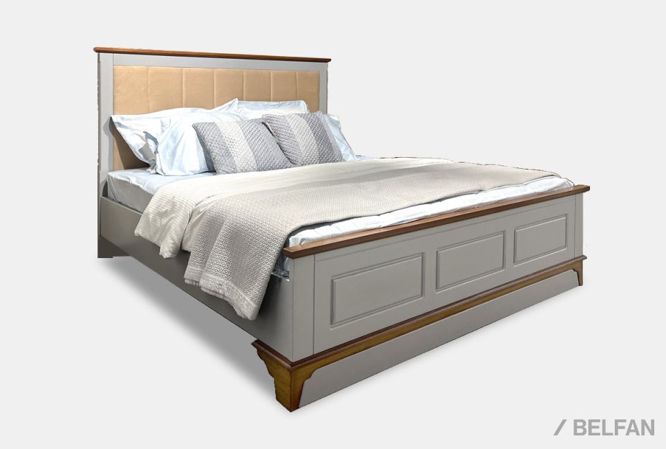 Кровать "Бриансон" массив и шпон дуба, МДФ 3