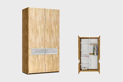 Шкаф для одежды 2-х дверный "Уоллстрит"