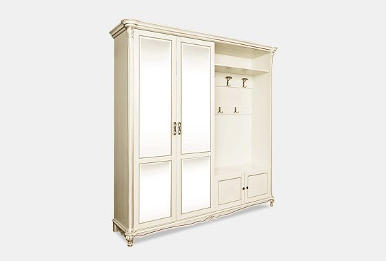 Шкаф комбинированный "Алези 22з" массив и шпон дуба 3