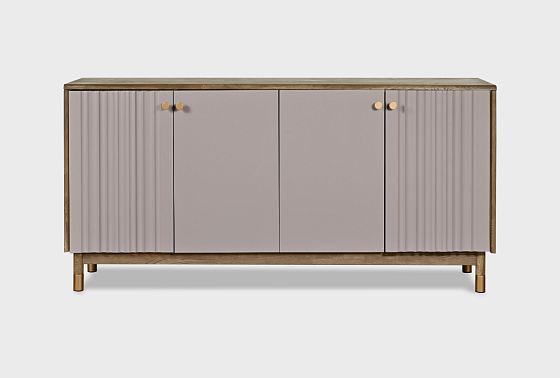 Тумба "Меридиан" 4 (комбинированная) массив дуба, МДФ 2