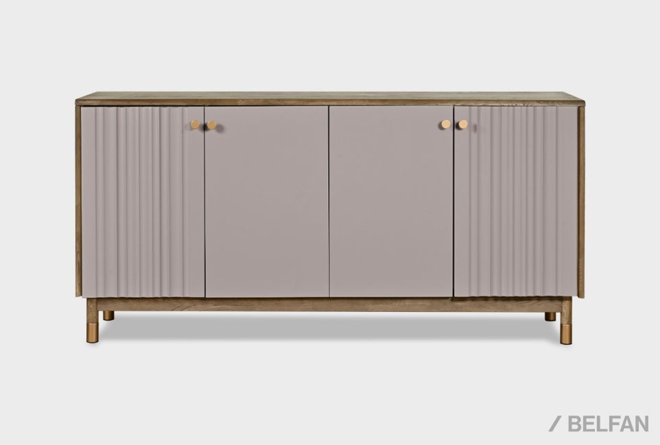 Тумба "Меридиан" 4 (комбинированная) массив дуба, МДФ 2