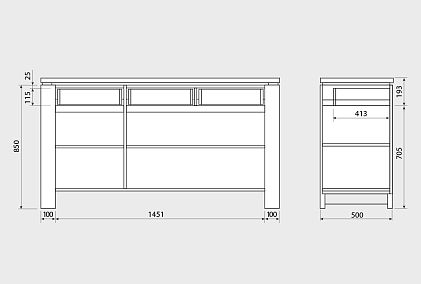Тумба "Берген" В-33