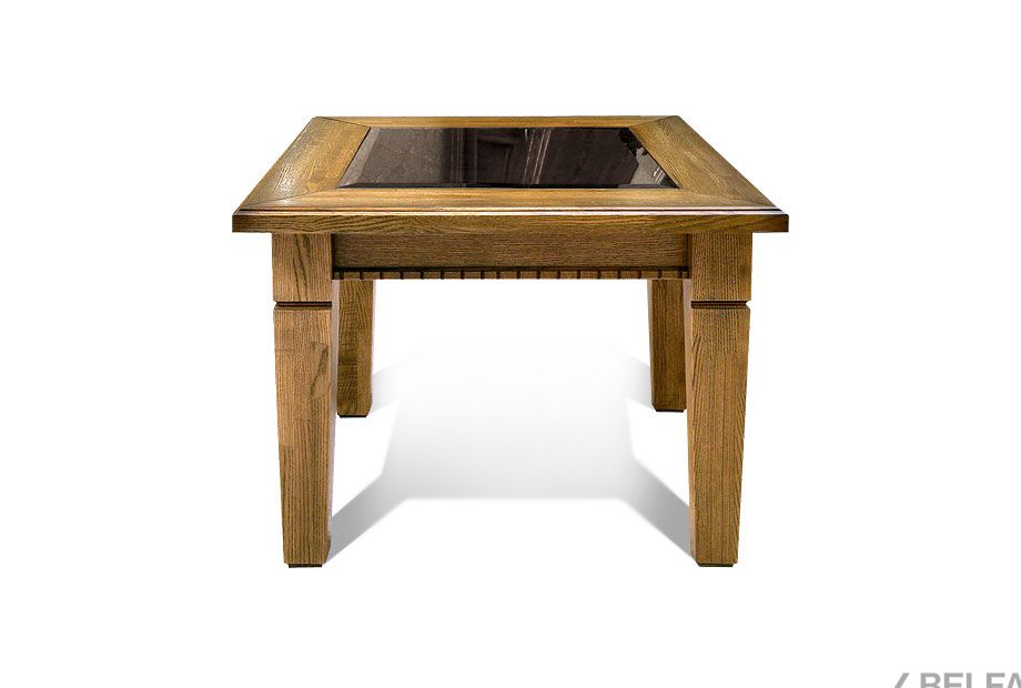 Стол журнальный "Верди Люкс 4" массив и шпон дуба 1