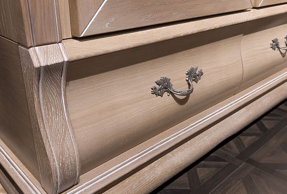 Шкаф для одежды "Тэфи" 2-х дв. без зеркала массив и шпон дуба 3