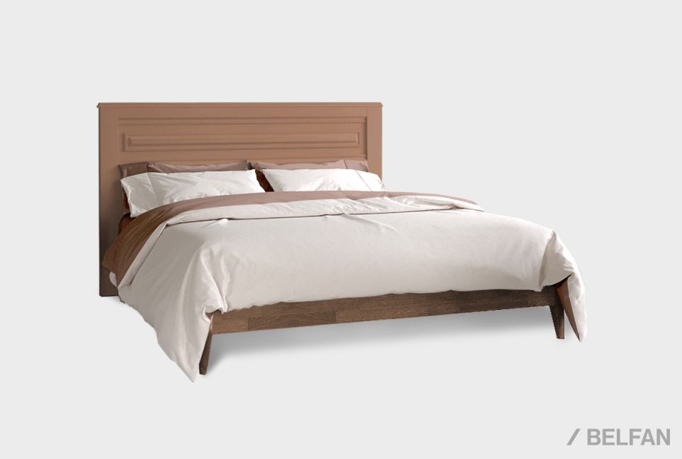 Кровать "Сакраменто" массив и шпон дуба, МДФ 1