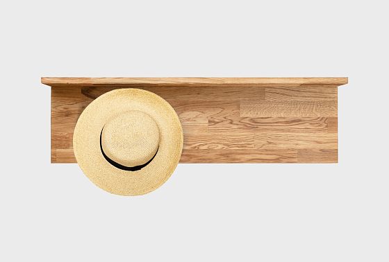 Вешалка настенная "Арт" массив дуба 9