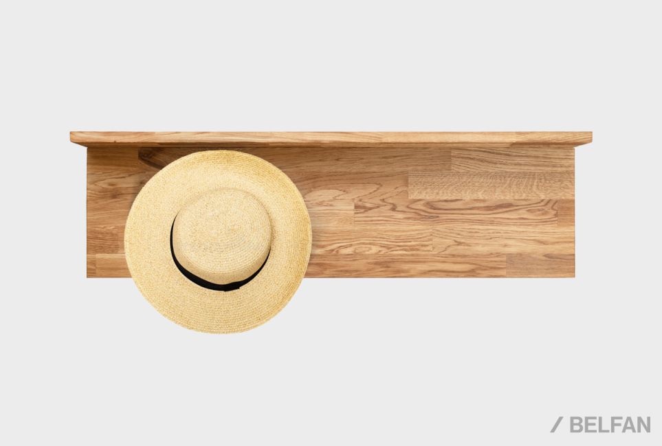 Вешалка настенная "Арт" массив дуба 3