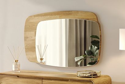 Зеркало настенное "Монблан"; бейц-масло