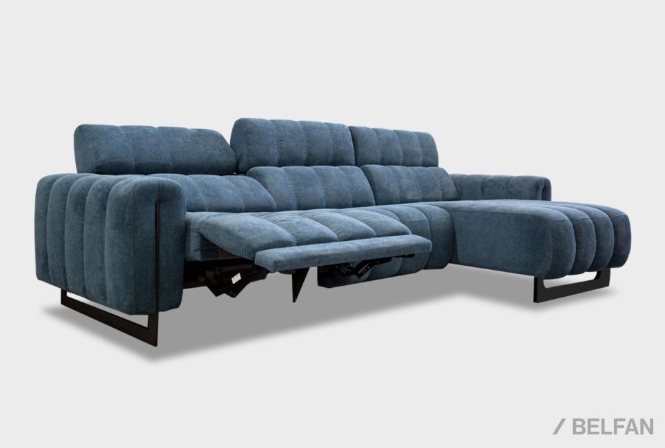 "Дженеси" диван с оттоманкой 2