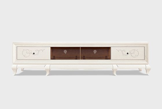 Тумба под ТВ 4-х секционная "Соната" (декор) массив и шпон дуба 8