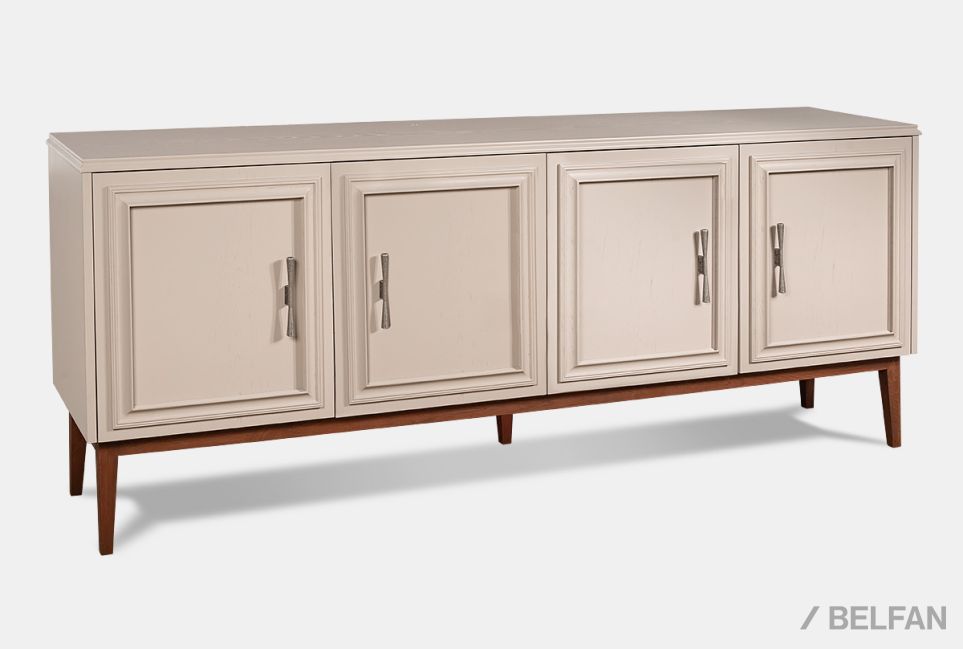 Тумба "Сакраменто" 4 массив и шпон дуба, МДФ 3