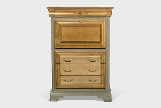 Тумба высокая "Оливия" массив и шпон ольхи 7