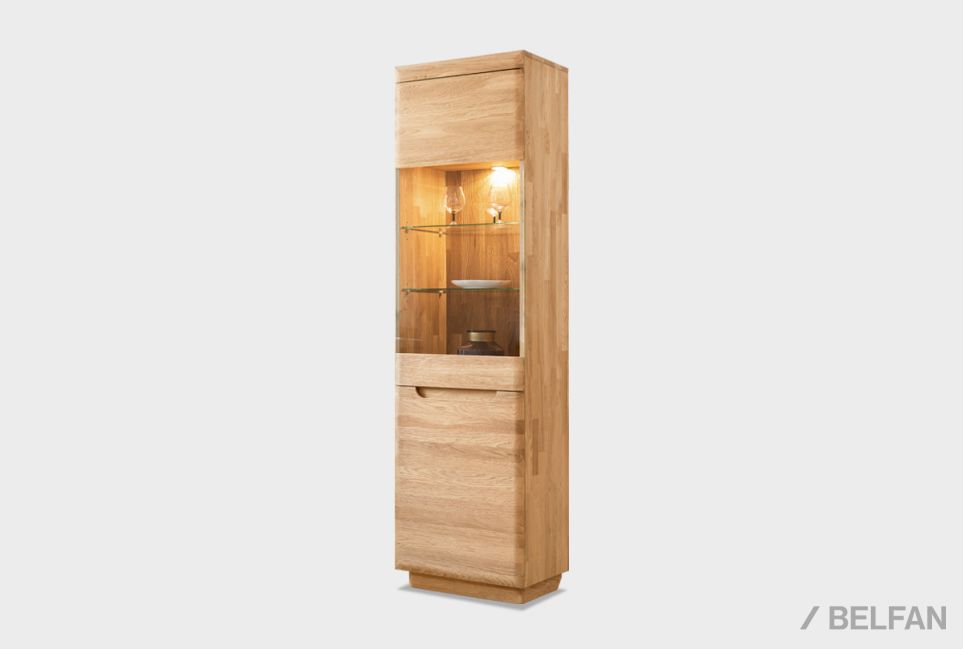 Витрина 1-но дверная "Бремен" (левая) массив дуба 1