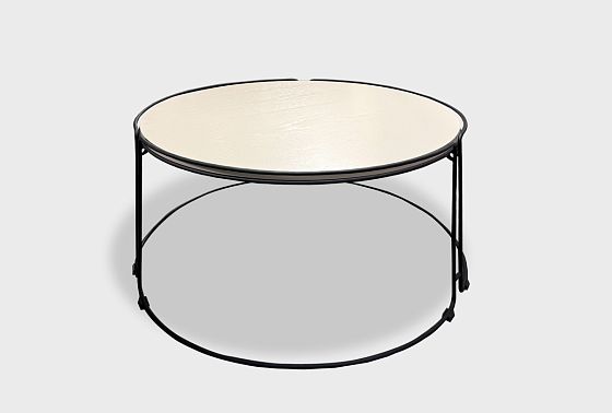 Стол журнальный "Collin" (круглый) большой массив и шпон дуба, МДФ 3