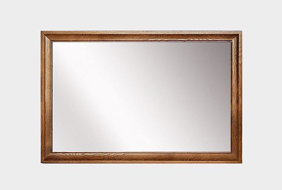 Зеркало "Соната" (без декора) прямоугольное массив и шпон дуба 6