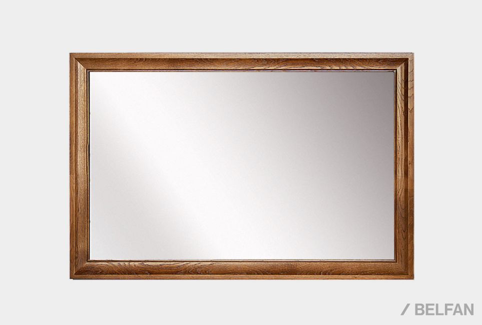Зеркало "Соната" (без декора) прямоугольное массив и шпон дуба 3
