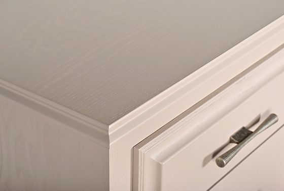 Комод "Сакраменто" 5 (высокий) массив и шпон дуба, МДФ 3