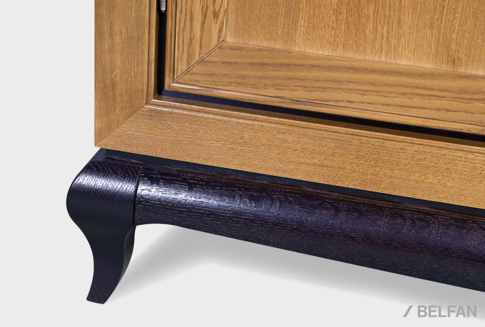 Тумба "Соната" 3 (с ящиками) массив и шпон дуба 3