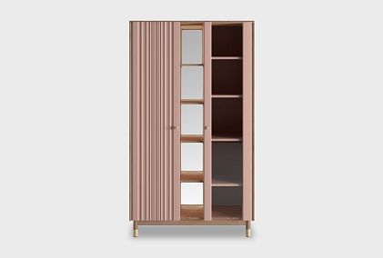 Витрина 2-х дверная "Меридиан" с нишей (комбинированная)