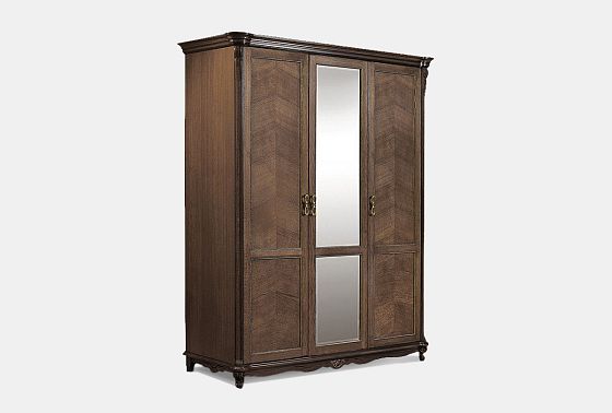 Шкаф 3-х дв. "Алези" массив и шпон дуба 2