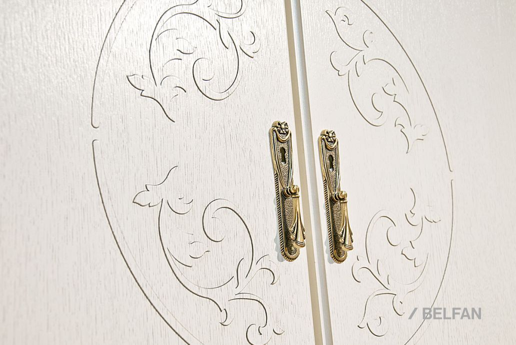 Гостиная «Соната» #17 белая эмаль с тёмной патиной 2