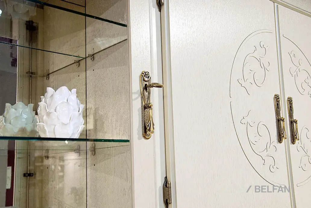 Гостиная «Соната» #12 белая эмаль с тёмной патиной 2