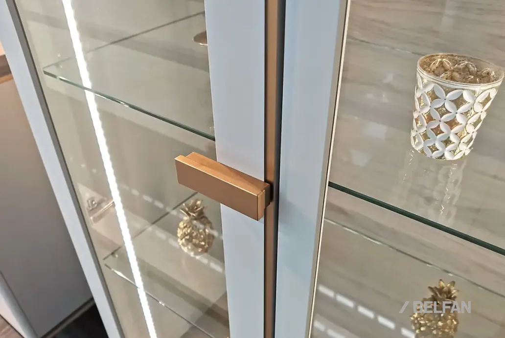 Гостиная «Алекса» #2 айвори+жемчужный дуб, золотая патина 3