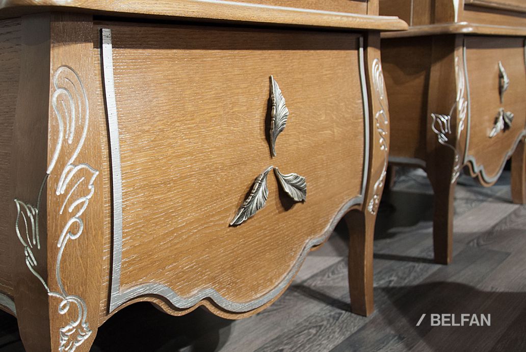 Гостиная «Трио» #13 коньяк с серебряной патиной + серебро 2