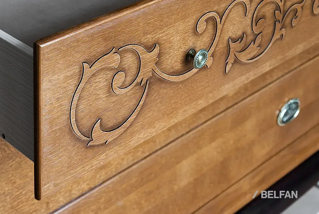 Спальня «Соната» #2 коньяк с тёмной патиной + горький шоколад 2