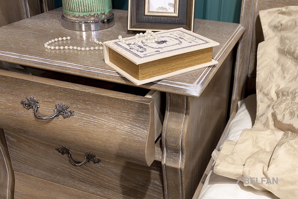 Спальня «Тэфи» #5 амбэр с белой патиной 4