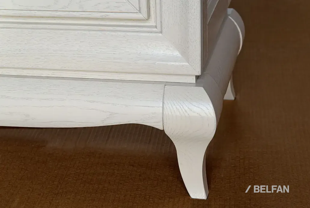 Гостиная «Соната» #12 белая эмаль с тёмной патиной 1