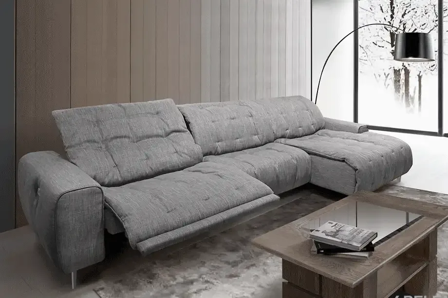 ГРЕЙ диван с оттоманкой #3 4