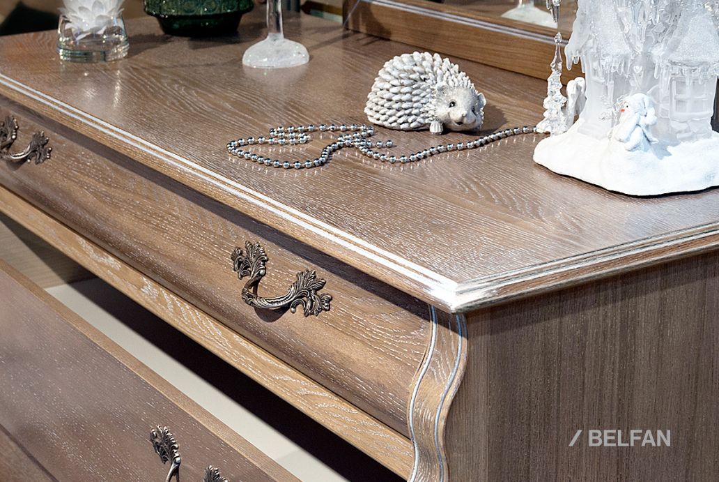 Спальня «Тэфи» #5 амбэр с белой патиной 1