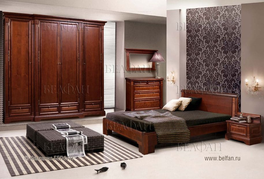 Мебель для спальни в классическом стиле