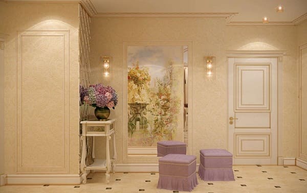 Прихожая в классическом стиле 