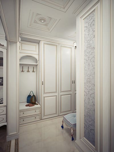 Прихожая в классическом стиле 