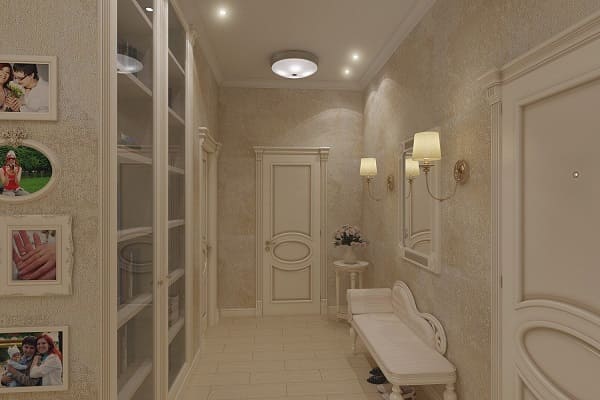 Прихожая в классическом стиле 