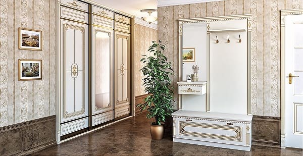 Прихожая в классическом стиле 
