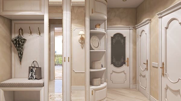 Прихожая в классическом стиле 