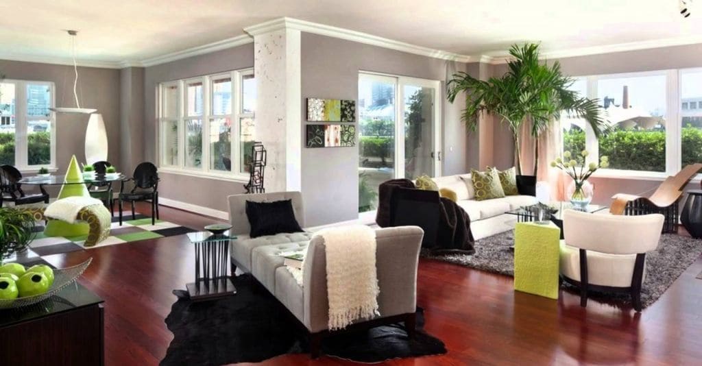 Интерьер гостиной в теплых тонах Интерьер гостиной в теплых тонах