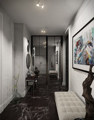 Прихожая в стиле лофт