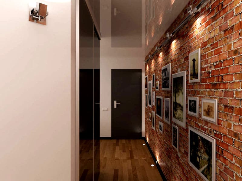 Прихожая в стиле лофт