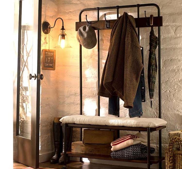 Прихожая в стиле лофт