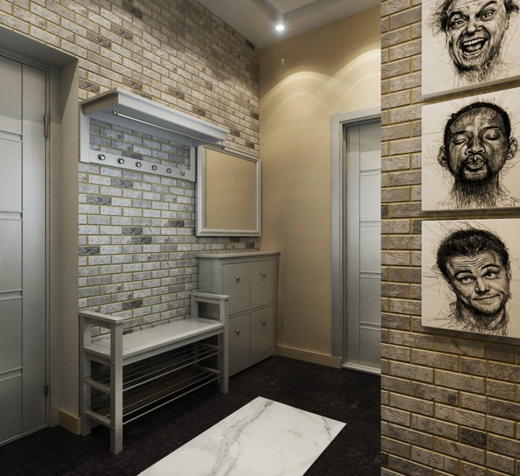 Варианты дизайна прихожей в стиле лофт 