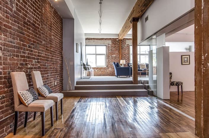 Прихожая в стиле лофт