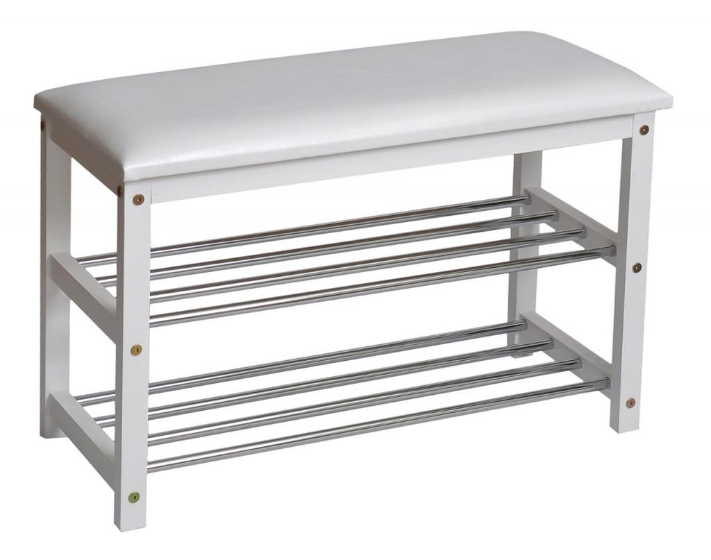 Белая банкетка в прихожую