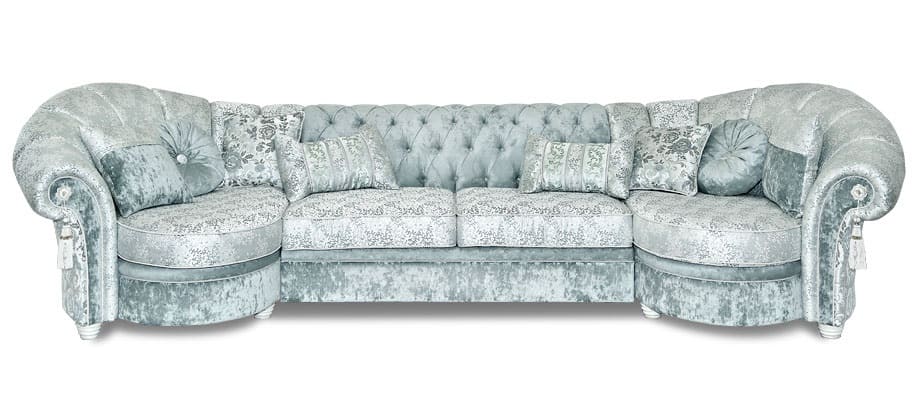 Стили диванов в бирюзовых тонах