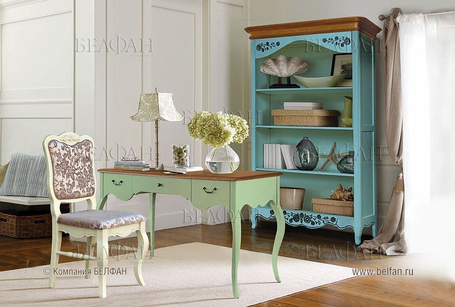 Кабинет в светлых тонах - прованс Кабинет в светлых тонах