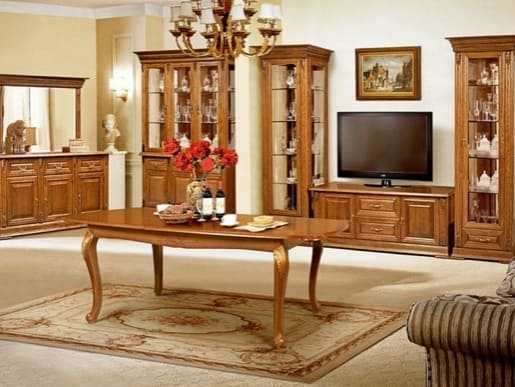 Модульная стенка в классическом стиле